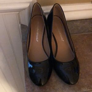 Black Women’s wedge heels size 8